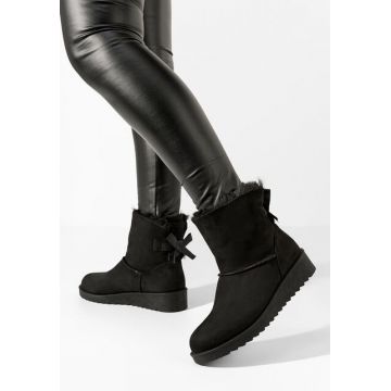 Cizme imblanite dama Norera negre