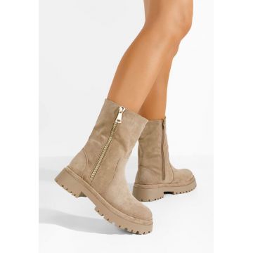 Cizme scurte dama Callidora kaki