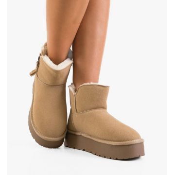 Cizme tip Ug Nayna Bej