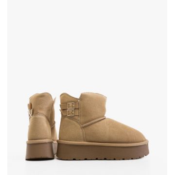 Cizme tip Ug Tieme Bej