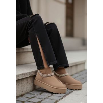 Cizme tip ugg Anadelia kaki