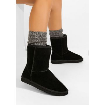 Cizme tip ugg Crisea negre