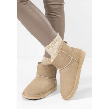 Cizme tip ugg Crisea V2 bej