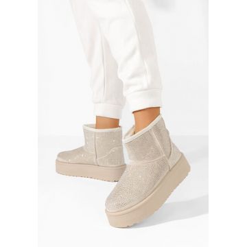 Cizme tip ugg Feyna bej