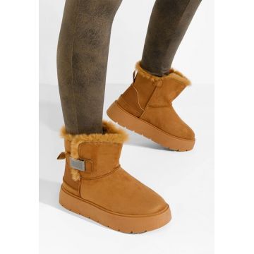 Cizme tip ugg Natosha camel