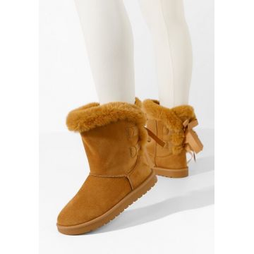 Cizme tip ugg Ryssa camel