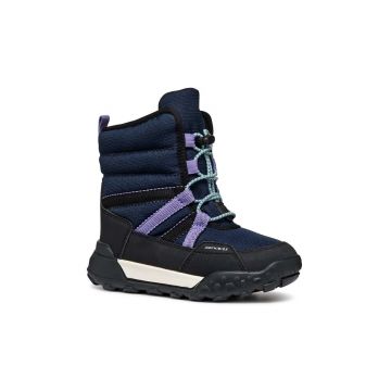 Geox cizme de iarna copii TREKKYUP AB culoarea albastru marin, J46M7F.0FU50