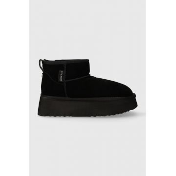 Steve Madden cizme de zapada din piele intoarsa Campfire culoarea negru, SM11002737 Steve Madden cizme de zapada din piele intoarsa Campfire culoarea negru, SM11002737