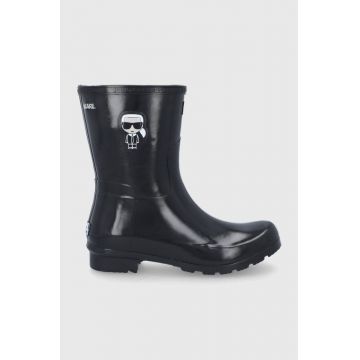 Karl Lagerfeld Cizme femei, culoarea negru