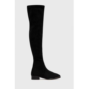 Aldo Cizme Sevaunna femei, culoarea negru, cu toc plat