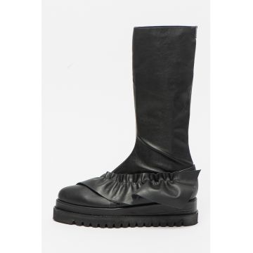 Cizme mid-calf de piele