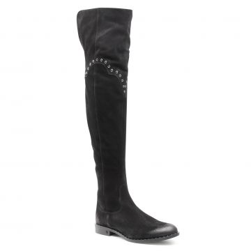 Cizme lungi muschetar BADURA - 9376-69-1062-M Negru